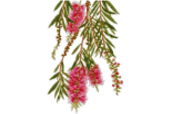 Cross Stitch Pattern-Bottle Brush Flower Review