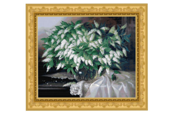 Evaluating Counted Cross Stitch Pattern-Flowers 104