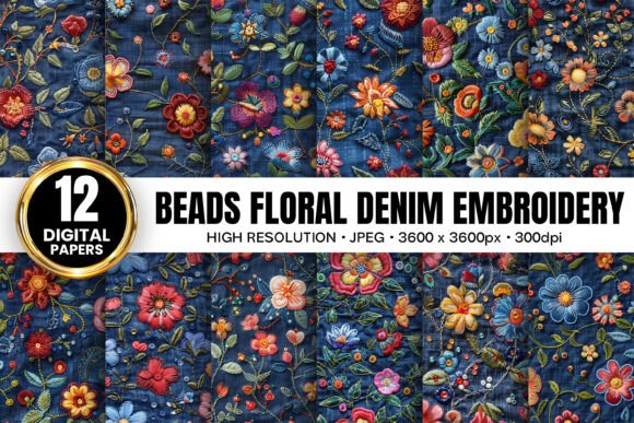 Review: Beaded Denim Floral Embroidery Patterns