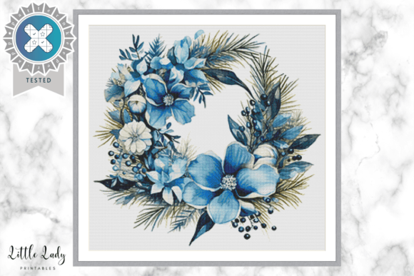 Review: Blue Christmas Cross Stitch Pattern PDF for Handmade Gifts