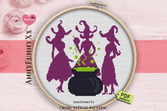 Review: Halloween Cross Stitch Pattern PDF Witch