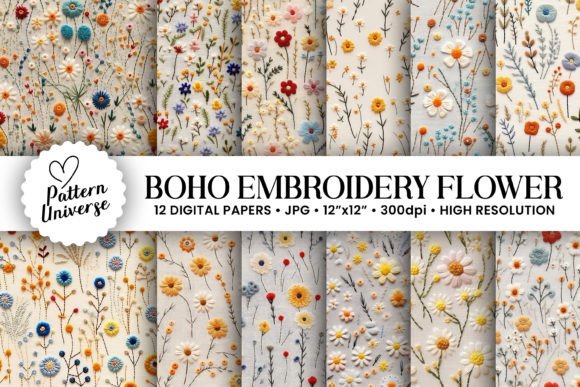 Reviewing Boho Wildflowers Embroidery Patterns