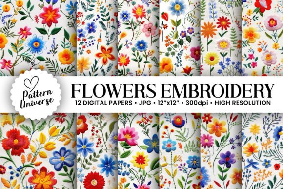 Reviewing Colorful Flowers Embroidery Patterns for Sweatshirts