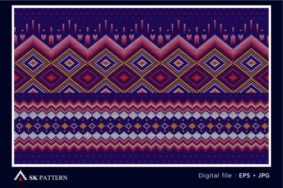 Reviewing Cross Stitch Ethnic Pattern Vector Knit