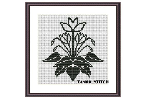 Reviewing Easy Black and White Cross Stitch Flower