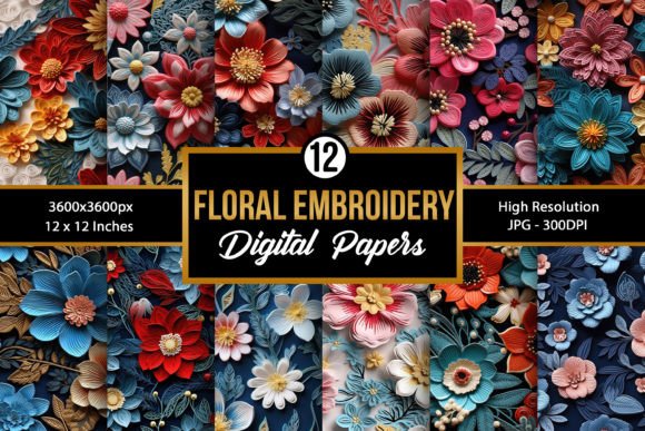 Reviewing Embroidery Flowers Seamless Patterns for Boutique Sweatshirts