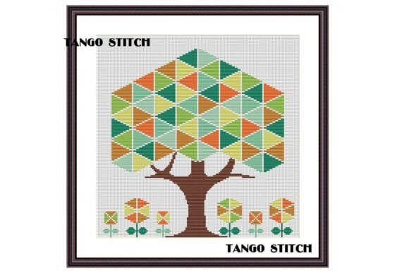 Reviewing Geeometric Tree Easy Cross Stitch Art