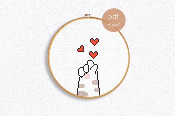 Reviewing the Valentine Cat Cross Stitch PDF